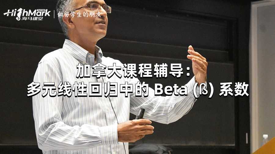 加拿大課程輔導(dǎo):多元線(xiàn)性回歸中的 Beta (?) 系數(shù)