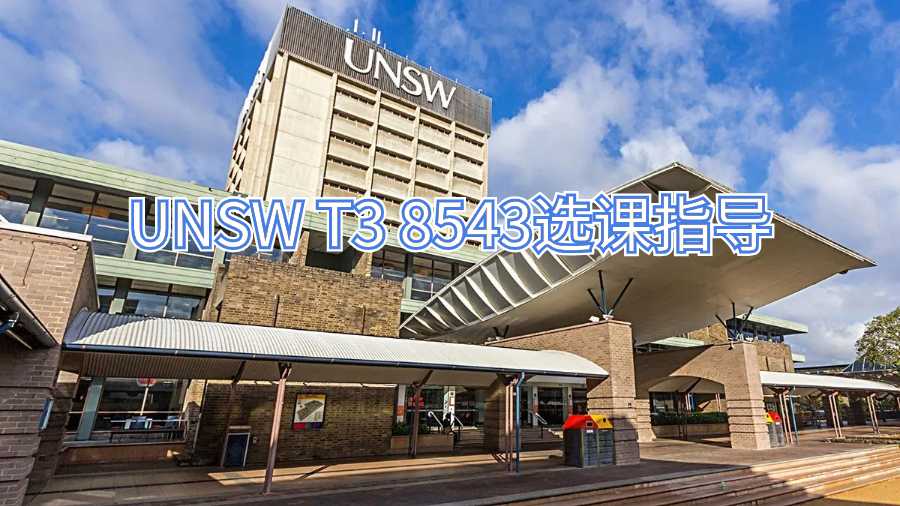 UNSW T3 8543選課指導(dǎo)