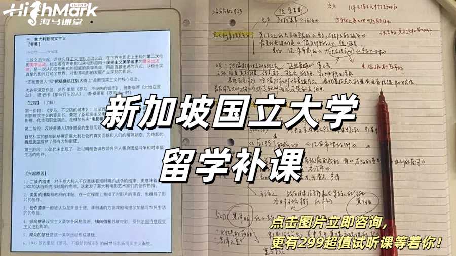 新加坡國立大學留學作業(yè)類型有哪些？